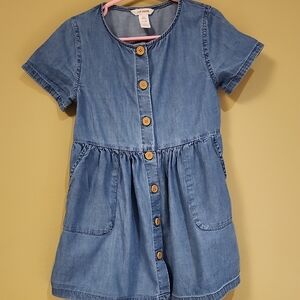 Joe Fresh Blue Denim Kids Dress 6years